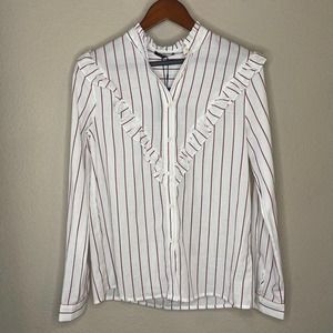 NWT FRNCH ruffled blouse